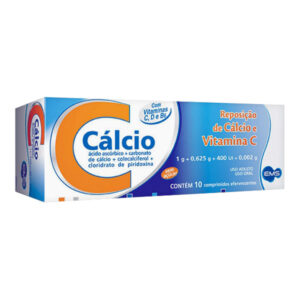 Suplemento Vitamínico C-Cálcio Com 10 Comprimidos Efevercentes Ems s/a