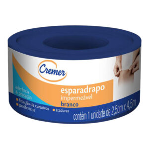 15363712530-7891800364804.jpg Esparadrapo Impermeavel Cremer Branco 2,5cm x 4,5m