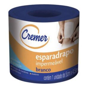 15363712534-7891800276527.jpg Esparadrapo Impermeavel Cremer Branco 5cm x 4,5m