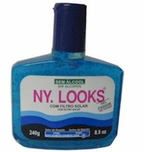 Gel Fixador Ny Looks Fixação Mega Forte 4 Azul Com 240g