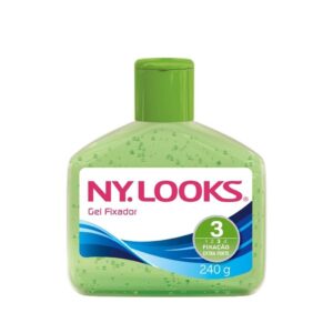 Gel Fixador Ny Looks Fixação Extra Forte 3 Verde Com 240g
