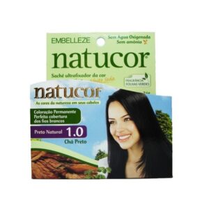 Tintura Natucor 1.0 Kit Preto Natural Cha