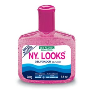 Gel Fixador Ny Looks Rosa Forte Fixação Com 240g