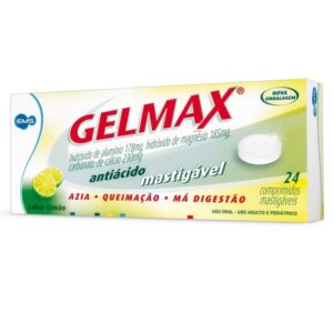 Gelmax Com 24 Comprimidos Mastigáveis Ems s/a