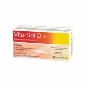 Vitamina D ViterSol D Com 60 Cápsulas Gelatinosas Marjan