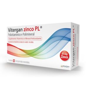 Vitergan Zinco PL 30mg Com 30 Comprimidos Marjan