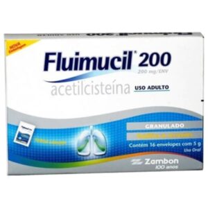 Fluimucil 40mg/g Granulado Solução Com 16 Envelopes de 5g Cada Zambon
