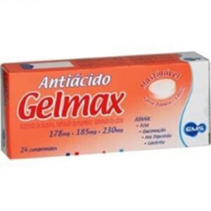 Gelmax Papaia Cassis Com 24 Comprimidos Mastigáveis Ems s/a
