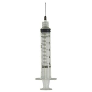 Seringa Descartável 5ml com Agulha 25mm x 7mm Solomed