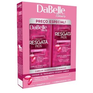 Kit Dabelle Hair Resgata Fios Shampoo 250ml + Condicionador 200ml