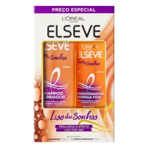 kit Elseve Liso dos Sonhos Shampoo 375ml + Condicionador 170ml