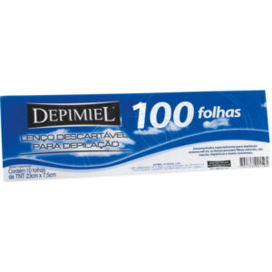 Lenço Descartavel Para Depilação Depimiel Com 100 Folhas