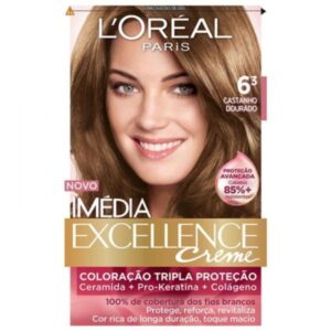 Tintura Imedia Excellence Creme 6.3 Castanho Dourado