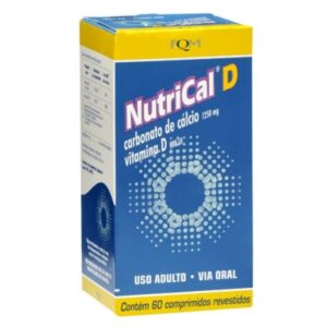 Nutrical D 500mg + 2mg Com 60 Comprimidos Farmoquimica
