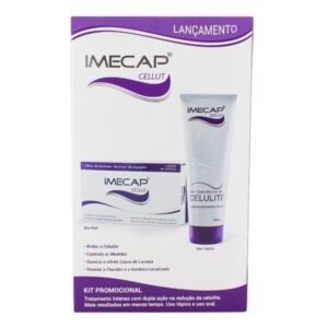 Kit Imecap Cellut Redutor de Celulite Gel Creme Com 250g + 60 Cápsulas