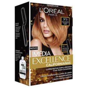Tintura Imédia Loreal Excellence Californianas 03 Para Castanhos Claro
