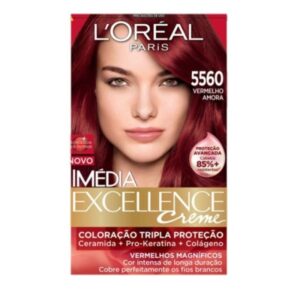 Tintura Imedia Excellence Creme 5560 Vermelho Amora