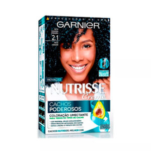 Tintura Garnier Nutrisse Cachos Poderosos 2.1 Preto Azulado