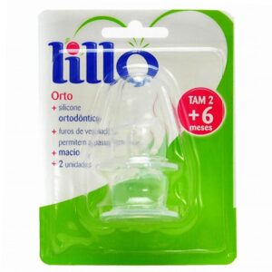 Bico de Mamadeira Lillo Ortodôntico Silicone Tamanho 02 Unidade