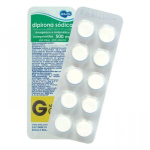 15363716141-7896004703398.jpg Dipirona Sódica 500mg Com 240 Comprimidos Ems Genéricos