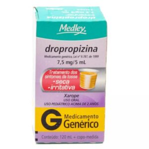 Dropropizina 1,5mg/ml Xarope Com 120ml Sanofi Medley
