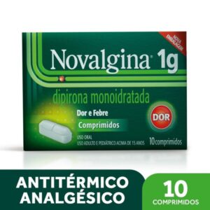 Novalgina 1g Com 10 Comprimidos Sanofi Medley