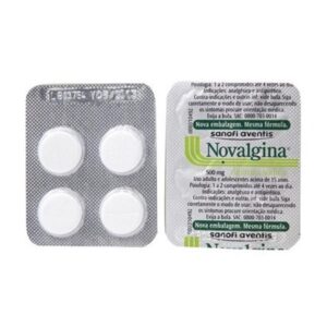 Novalgina 500mg Com 4 Comprimidos Sanofi Medley