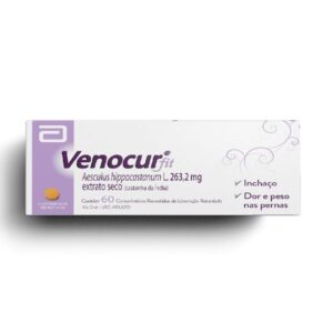 Venocur Fit 263,2mg Com 60 Comprimidos Liberação Retardada Abbott