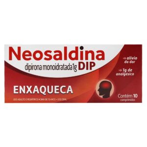 Neosaldina Dip Dipirona 1g Com 10 Comprimidos Cosmed