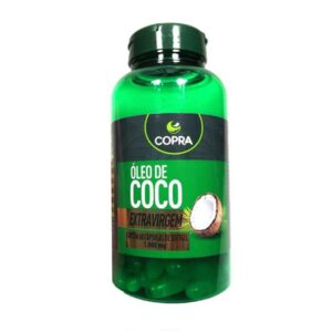 Óleo de Coco 1000mg Extra Virgem Copra Com 60 Cápsulas