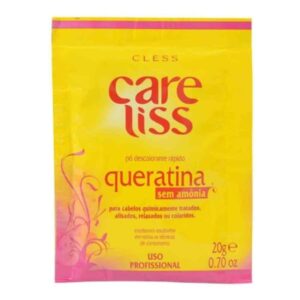 Pó Descolorante Care Liss Queratina Sem Amonia Com 20g