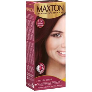 Tintura Creme Maxton 4.66 Vermelho Borgonha