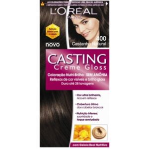 Tintura Semi-Permanente Casting Creme Gloss 400 Castanho Natural
