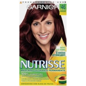 Tintura Garnier Nutrisse Creme 46 Castanho Vermelho Borgonha