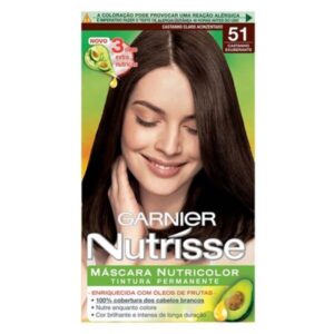 Tintura Garnier Nutrisse Creme 51 Castanho Claro Acinzentado