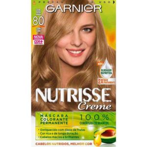 Tintura Garnier Nutrisse Creme 80 Louro Claro Baunilha
