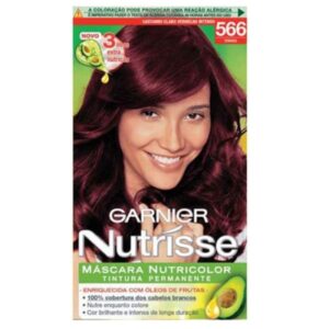 Tintura Garnier Nutrisse Creme 566 Castanho Claro Vermelho Intenso