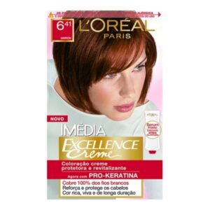 Tintura Loreal Imedia Excellence 6.41 Marrom