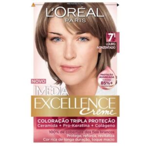 Tintura Loreal Imedia Excellence 7.1 Louro Acinzentado