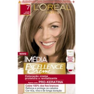 Tintura Loreal Imedia Excellence 7 Louro Natural