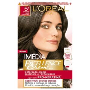 Tintura Loreal Imedia Excellence 5.1 Castanho Claro Acinzentado