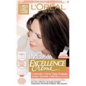 Tintura Loreal Imedia Excellence 5.3 Castanho Claro Dourado