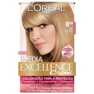 Tintura Loreal Imedia Excellence 8.88 Mel Natural