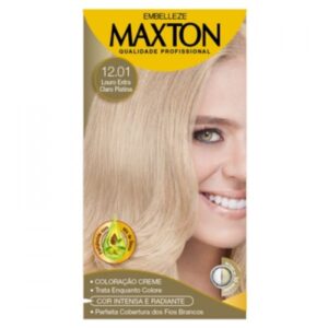 Tintura Maxton Prática 12.01 Louro Extra Claro Romance