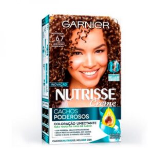 Tintura Garnier Nutrisse Cachos Poderosos 6.7 Choco Tentação