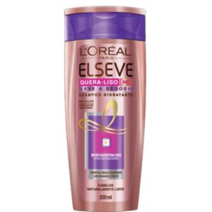 Shampoo Loreal Elseve Quera-Liso Leve e Sedoso Com 200ml