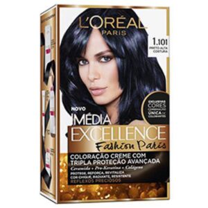 Tintura Imédia Excellence Creme 1.101 Preto Alta Costura
