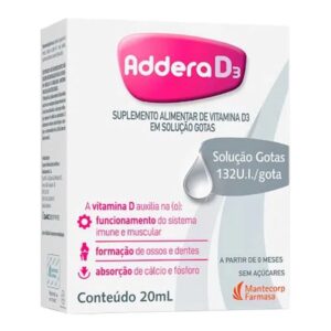 Addera D3 132ui Solução Oral Gotas Com 20ml Hypera