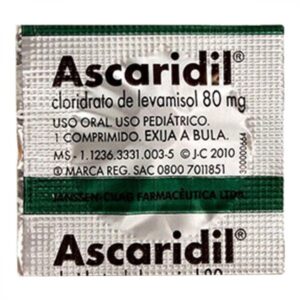 Ascaridil Infantil Com 1 Comprimido Janssen