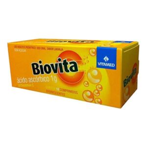 Biovita C 1g Sabor Laranja Com 10 Comprimidos Efervescentes Vitamed